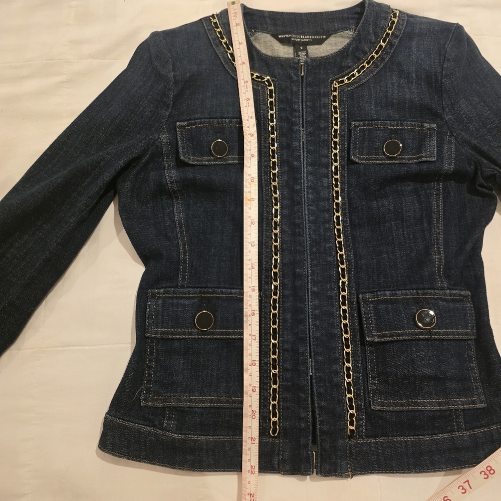 WHBM Stylist - Denim Chain Jacket from White House Black Market - Picture 10 of 12